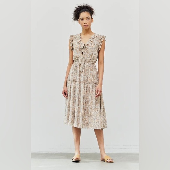 Grade & Gather floral chiffon dress - Picture 1 of 7